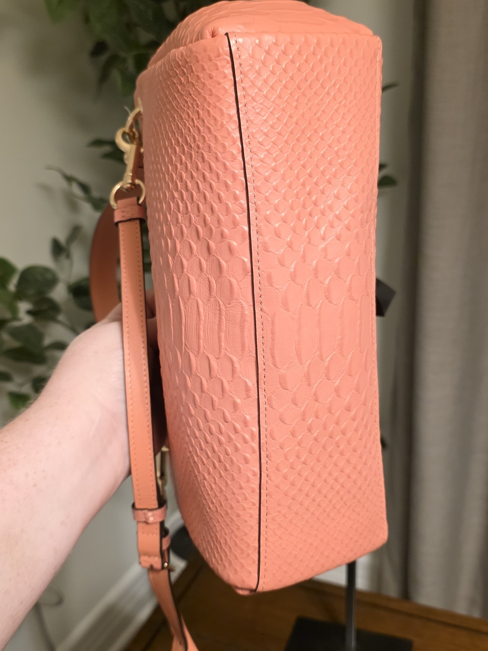 Coach NWT Python Embossed Small Mia Shoulder Or Crossbody Bag - Picture 9 of 10